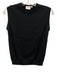 Julia Amory Size Small Black Cotton Blend Sleeveless Ribbed Knit Sweater Black / Small