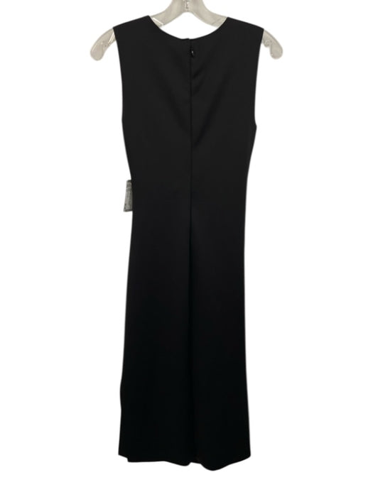 Banana Republic Size XS Black Polyamide Blend Sleeveless Pleated Midi Dress Black / XS