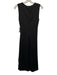 Banana Republic Size XS Black Polyamide Blend Sleeveless Pleated Midi Dress Black / XS