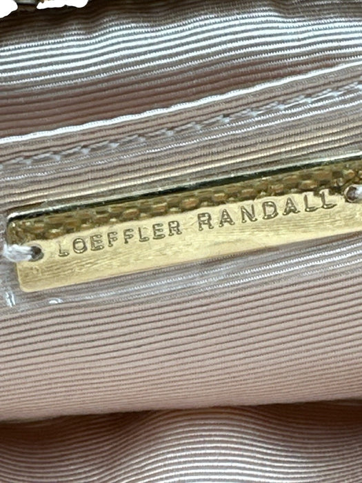 Loeffler Randall Pink Rhinestone Gold hardware Chain Mesh Chain Strap Clutch Bag Pink / Mini