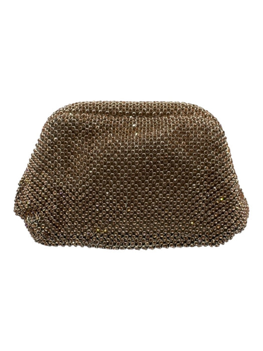 Loeffler Randall Pink Rhinestone Gold hardware Chain Mesh Chain Strap Clutch Bag Pink / Mini