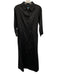 Perlavera Size XS Black 100% Cotton Long Sleeve Button Up Maxi Dress Black / XS