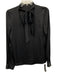 Elie Tahari Size XS Black Silk Long Sleeve Blouse Black / XS