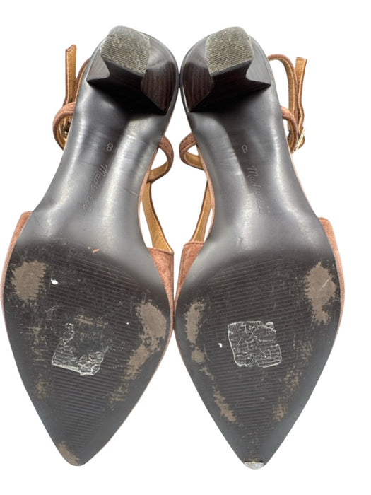 Madewell Shoe Size 8 Light Brown Suede Slingback Kitten Heel Shoes Light Brown / 8