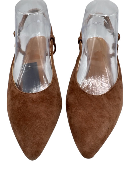Madewell Shoe Size 8 Light Brown Suede Slingback Kitten Heel Shoes Light Brown / 8