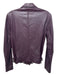 Rebecca Taylor Size 6 Burgundy Lamb leather Zip Up Buckle Detail Jacket Burgundy / 6