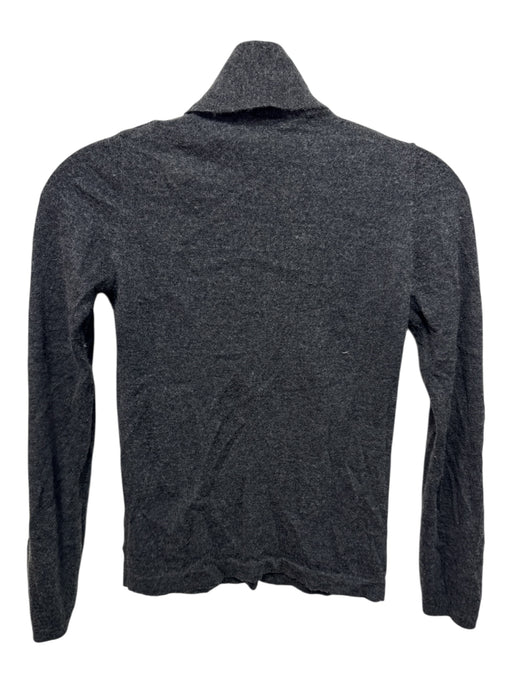 Brunello Cucinelli Size XXS Heather Gray Cashmere Blend Turtle Neck Cropped Top Heather Gray / XXS