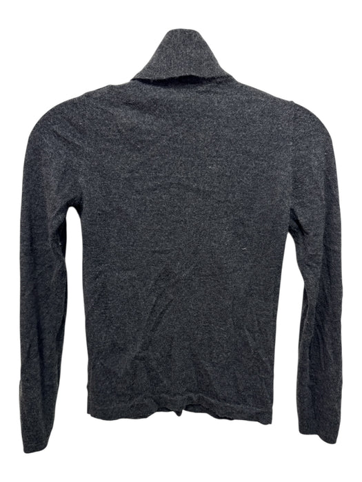 Brunello Cucinelli Size XXS Heather Gray Cashmere Blend Turtle Neck Cropped Top Heather Gray / XXS