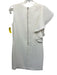 Elizabeth & James Size 2 Cream Polyester Ruffle Back Zip Asymetrical Dress Cream / 2