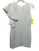 Elizabeth & James Size 2 Cream Polyester Ruffle Back Zip Asymetrical Dress Cream / 2