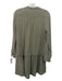 Maeve Size 0 Sage green Cotton Gauze 1/2 Button Long Sleeve Knee length Dress Sage green / 0