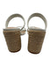 Steve Madden Shoe Size 5.5 White Leather Upper Espadrille Block Heel Sandals White / 5.5