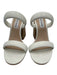 Steve Madden Shoe Size 5.5 White Leather Upper Espadrille Block Heel Sandals White / 5.5