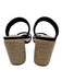 Steve Madden Shoe Size 5.5 Black Suede Espadrille Block Heel 2 Strap Sandals Black / 5.5
