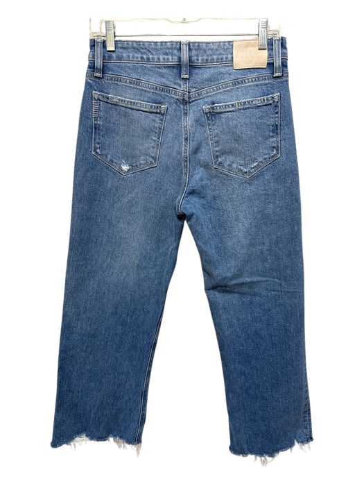 Paige Size 28 Light Wash Cotton Denim High Rise Whiskering Zip & Button Jeans Light Wash / 28