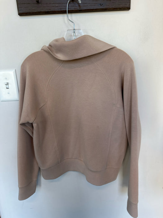 Spanx nude Modal Blend Half Zip Long Sleeve Athletic Pullover