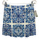 Mestiza New York Size XL/8 White & Blue Cotton All Over Print Cropped Skirt Set White & Blue / XL/8