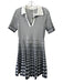 Simkhai Size M White & Black Rayon Blend Short Sleeve Textured pleats Dress White & Black / M