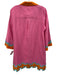 Tuckernuck Size M Pink, Orange & blue Linen Long Sleeve Color Block Collar Dress Pink, Orange & blue / M