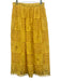 Hunter Bell Size M / 8 Yellow Cotton Crochet Lace Granny Squares Maxi Skirt Yellow / M / 8