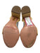 Aquazzura Shoe Size 36.5 Sand Beige Woven Raffia Block Heel Ankle Buckle Sandals Sand Beige / 36.5