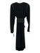 ME+EM Size 8 Black Polyester Long Sleeve Maxi Fabric Block Dress Black / 8