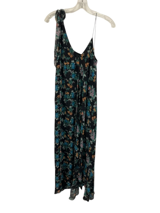 ME+EM Size 8 Black Polyester Long Sleeve Maxi Fabric Block Dress Black / 8