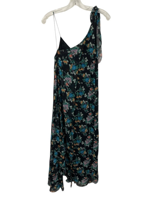 ME+EM Size 8 Black Polyester Long Sleeve Maxi Fabric Block Dress Black / 8
