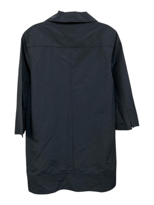 Ann Mashburn Size M Dusty Navy Blue Cotton Blend 3/4 Sleeve Pocketed Shift Dress Dusty Navy Blue / M