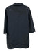 Ann Mashburn Size M Dusty Navy Blue Cotton Blend 3/4 Sleeve Pocketed Shift Dress Dusty Navy Blue / M