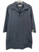 Ann Mashburn Size M Dusty Navy Blue Cotton Blend 3/4 Sleeve Pocketed Shift Dress Dusty Navy Blue / M