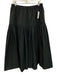 Tanya Taylor Swim Size M Black Polyester Elastic Waistband Gathered Tiered Skirt Black / M
