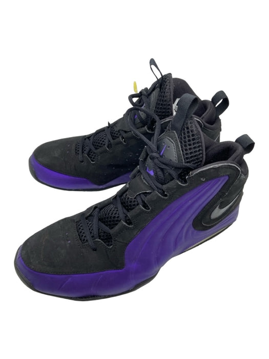 Purple and black nikes shoes best sale