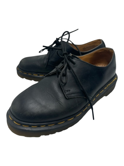 Dr. Martens Shoe Size 10 Black Leather Laces Low Top Round Toe Oxford Black / 10