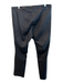 Theory Size 10 Black Lamb leather Hook & Eye Straight Cut Flat Front Pants Black / 10