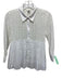 HD in Paris Size 4 White Cotton Long Sleeve Eyelet Button Up & Collar Top White / 4