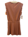 Ramy Brook Size 2 Pink No Fabric Tag Sleeveless Pleated Detail V Neck Dress Pink / 2