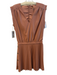 Ramy Brook Size 2 Pink No Fabric Tag Sleeveless Pleated Detail V Neck Dress Pink / 2