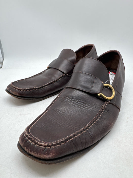 Ferragamo Shoe Size 8.5 AS IS Brown Leather Horsebit loafer Men's Shoes