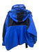 Balenciaga Size 36 Blue & Black Polyamide & Cotton Zip Velcro Hood Coat Blue & Black / 36