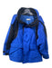 Balenciaga Size 36 Blue & Black Polyamide & Cotton Zip Velcro Hood Coat Blue & Black / 36