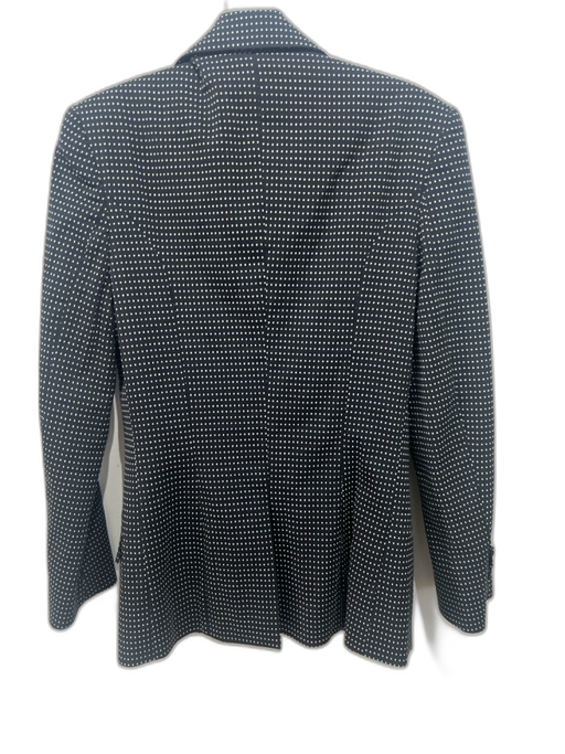 Donata Davidoff Size Medium Black & White Cotton Blend Polka Dots Blazer Jacket Black & White / Medium