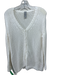 Private 02 04 Size Medium Cream White Cotton & Cashmere Knit V Neck Cardigan Cream White / Medium