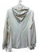 Fabiana Filippi Size 8 Cream White Wool Blend Fabric Block Removable Hood Jacket Cream White / 8