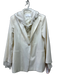 Fabiana Filippi Size 8 Cream White Wool Blend Fabric Block Removable Hood Jacket Cream White / 8