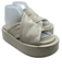 Marsell Shoe Size 37 Cream White Leather Upper Criss Cross Platform Sandals Cream White / 37