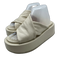 Marsell Shoe Size 37 Cream White Leather Upper Criss Cross Platform Sandals Cream White / 37