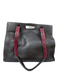 Henry Beguelin Dark Brown & Red Leather Stitch Detail Buckle Strap One Strap Bag Dark Brown & Red