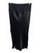 Rick Owens Size 10 Black Cupro & Cotton Knit Waist Silky Look Midi Skirt Black / 10