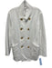 Frank & Eileen Size M White Cotton Double Breasted Patch Pockets Sweater White / M